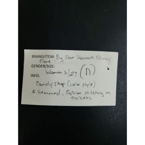 Big Star Jeans Womens Size 27 Hannah Skinny Flare Light Wash Stretch - Picture 10 of 10